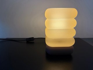 Lámpara Mesa Diseño Textura Impresión 3D