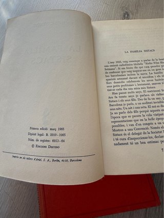 2 libros Valentí Castanys - Edicions Destino.