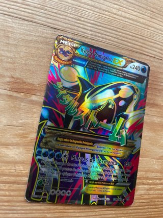 Carta Pokémon Kyogre Primigenio EX Mega