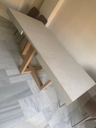 Mesa comedor extensible Torga y 4 sillas