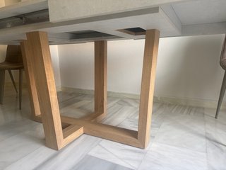 Mesa comedor extensible Torga y 4 sillas