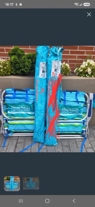 2 Sillas y 1 Sombrillas Tommy Bahama