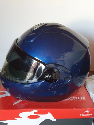 Casco de moto azul Nolan Talla XS
