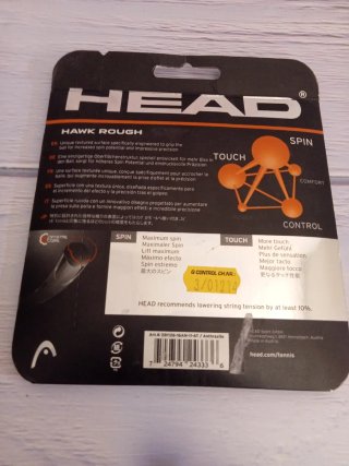 Cordaje Tenis Head Hawk Rough Mono Filament