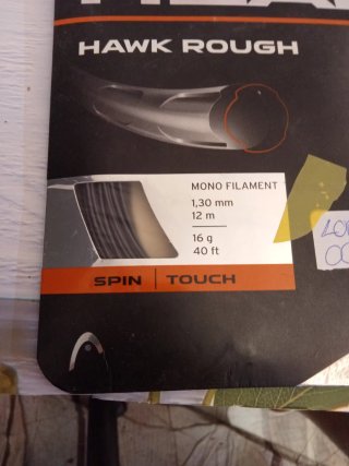 Cordaje Tenis Head Hawk Rough Mono Filament