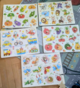Puzzles de madera infantiles