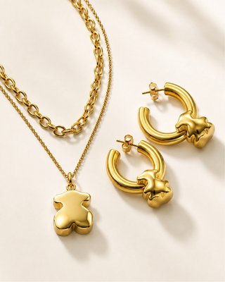 Collar y Pendientes Tous Dorado