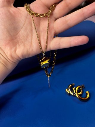 Collar y Pendientes Tous Dorado