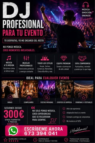 DJ PROFESIONAL (DESDE 300€)