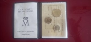 Lote monedas España 1987
