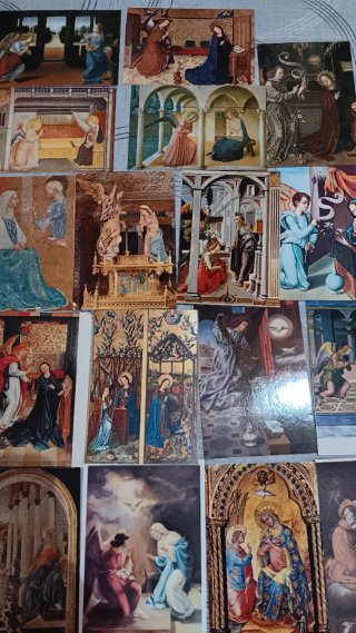 21 Postales: La Anunciación a María