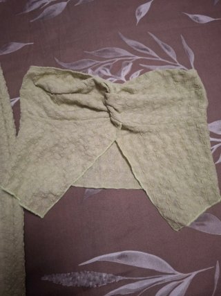 Conjunto top y falda larga verde