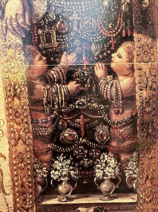 Cuadro Virgen Desamparados Marco Dorado