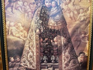 Cuadro Virgen Desamparados Marco Dorado