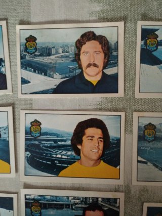 16 cromos UD Las Palmas Fher 74-75