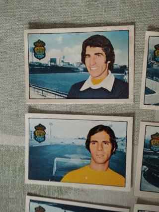 16 cromos UD Las Palmas Fher 74-75