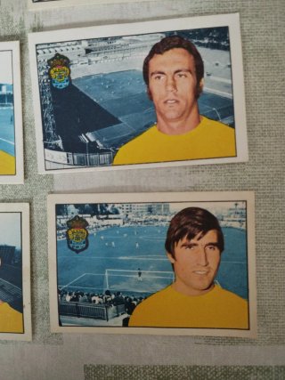 16 cromos UD Las Palmas Fher 74-75