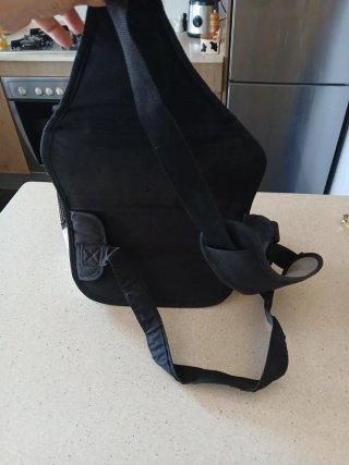 Mochila Portamascotas Beige y Negra