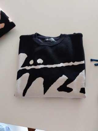 Sudadera Stussy Negra y Blanca