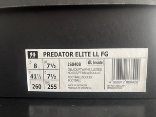Botas de fútbol Adidas Predator Negras