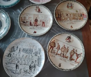 Lote platos parlantes siglo XIX leer descripción