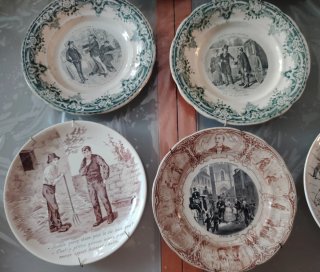 Lote platos parlantes siglo XIX leer descripción