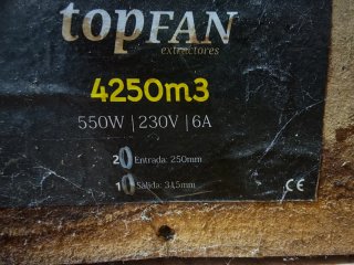 Caja extractora madera insonorizada