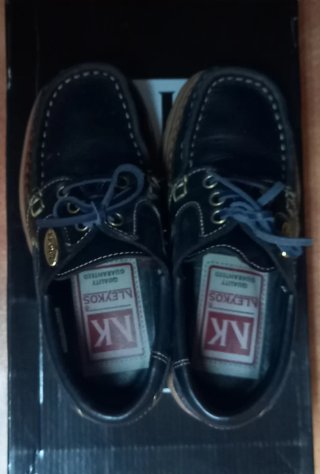 Zapatos náuticos Aleykos azul oscuro T.30