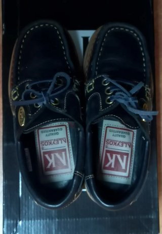 Zapatos náuticos Aleykos azul oscuro T.30