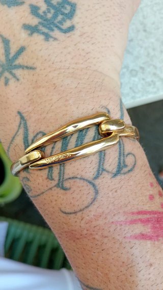 Pulsera Uno de 50 Bañada en Oro 18k