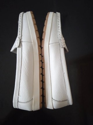 Zapatos náuticos blancos mujer T37