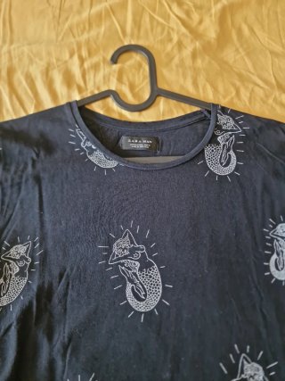 Camiseta Zara Estampada Talla S
