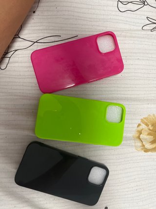 Fundas iPhone 13 (Rosa, Verde, Negro)