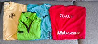 Lote 5 Camisetas Pádel talla L