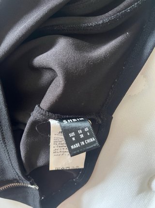 Corsé sencillo negro shein talla M
