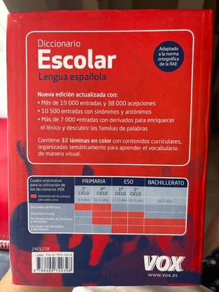 Diccionario Escolar de la Lengua Española