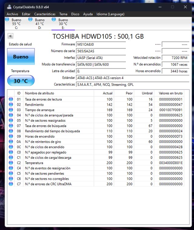 TOSHIBA RED P300 500B 3.5” – ALTO RENDIMIENTO