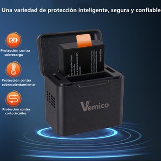 Batería Vemico Action CAM 3 x 1350 mAh PG1050