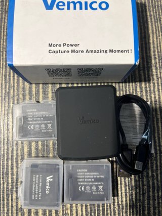 Batería Vemico Action CAM 3 x 1350 mAh PG1050