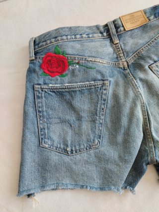 Pantalón corto Polo R.L. vaquero talla 29