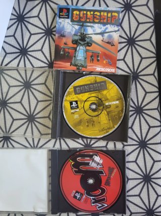 Lote 2 juegos PS1: Gunship + Supersonic Racers