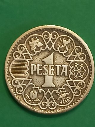 Moneda 1 Peseta 1944