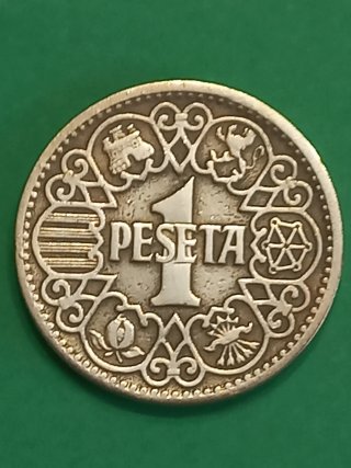 Moneda 1 Peseta 1944