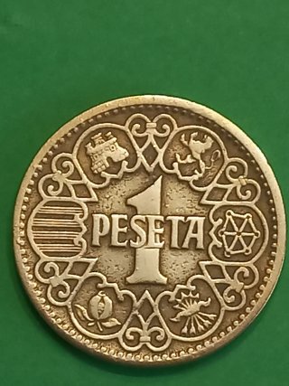 Moneda 1 Peseta 1944