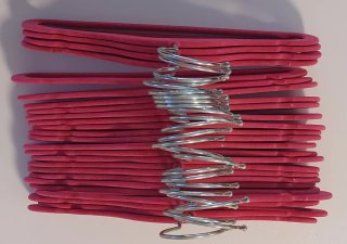 Pack 25 Perchas Terciopelo