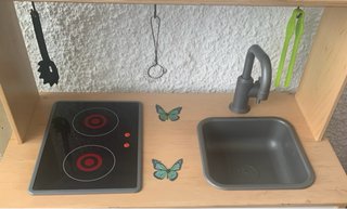 Cocina de juguete de madera