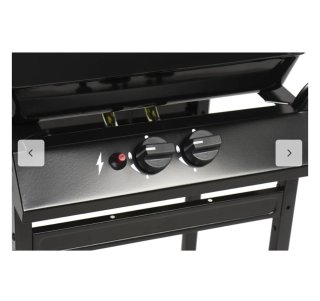 Barbacoa de gas negra