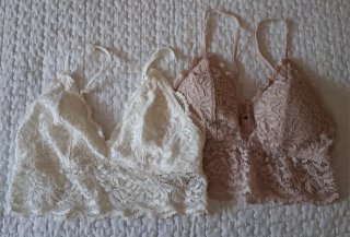 Lote 2 bralettes encaje Talla XS