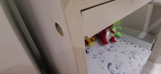 Litera con cajones y estantes