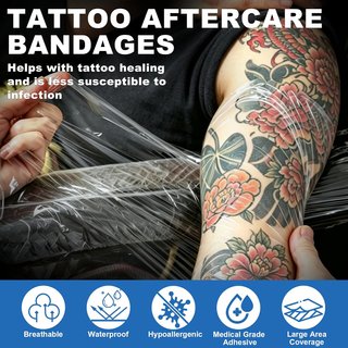 SIN ABRIR Vendaje para Tatuaje 15cm x 10m